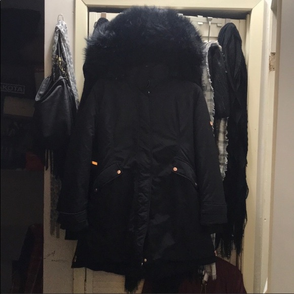 NEW JESSICA SIMPSON ROSE GOLD ADIRONDAK COAT - Picture 6 of 9